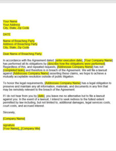 Professional Breach Of Contract Complaint Template Word Sample