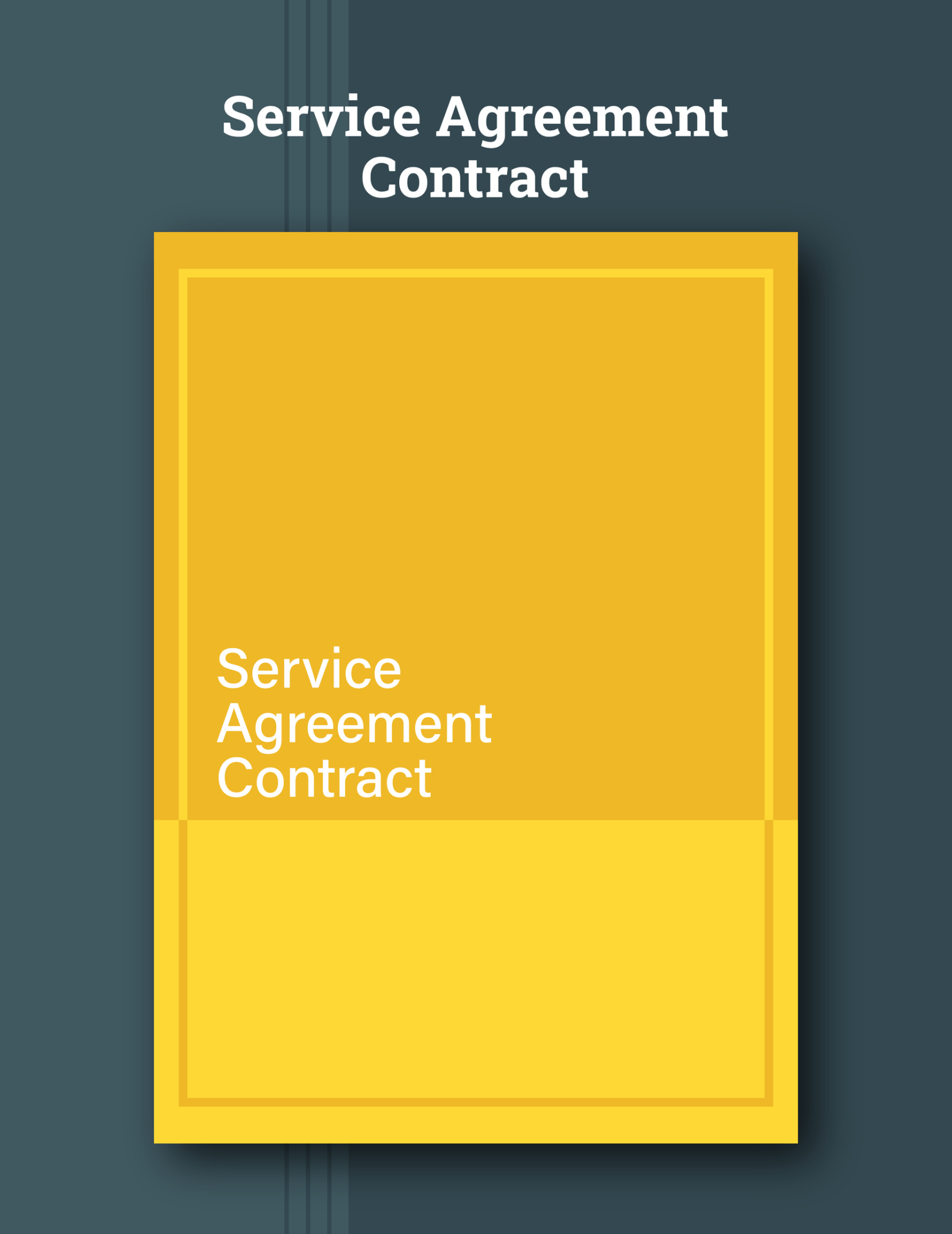 Professional Simple Service Agreement Contract Template  Example