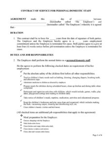 Professional Terms Of Agreement Contract Template Pdf