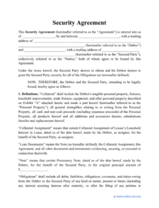 Security Guard Contract Agreement Template Doc Example