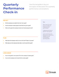 Best Individual Performance Review Template Pdf Sample