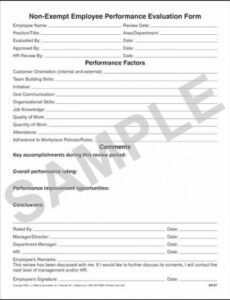 Best Manufacturing Performance Review Template Word Example