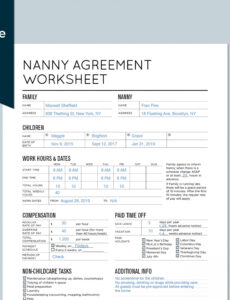 Best Nanny Performance Review Template  Sample