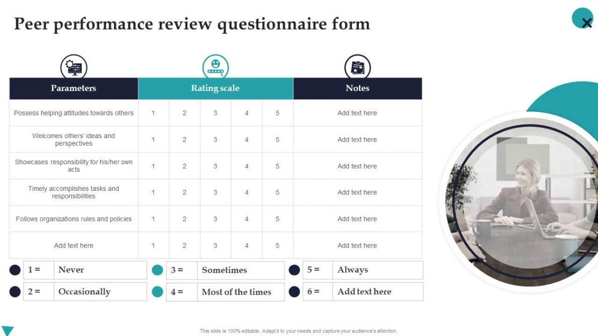 Best Peer Performance Review Template Excel Example