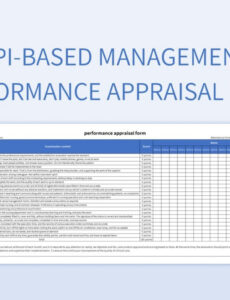 Costum Executive Level Performance Review Template Word Example