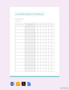 Editable Cleaning Staff Performance Review Template Pdf Example