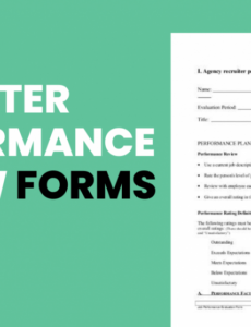 Editable Recruiter Performance Review Template Pdf Example