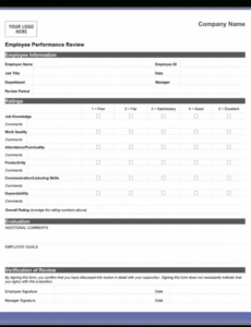 Free Salon Employee Performance Review Template  Example