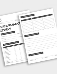 Printable Automotive Technician Performance Review Template Word Example