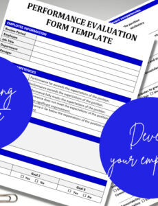 Printable Spouse Performance Review Template Excel Sample