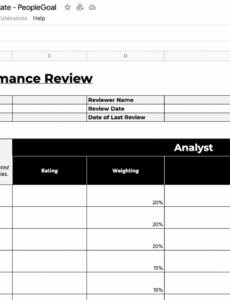 Professional Automotive Technician Performance Review Template Word Example