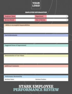 Professional Manufacturing Performance Review Template Word Sample