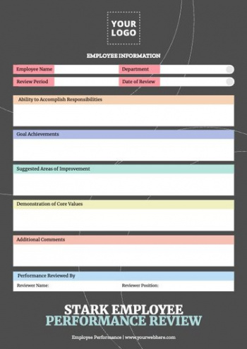 Professional Manufacturing Performance Review Template Word Sample