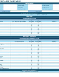 Professional Salon Employee Performance Review Template  Sample