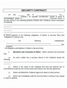 Costum Fire Alarm Service Contract Template Pdf Example