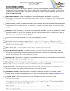 Costum Music Therapy Contract Template Pdf Example