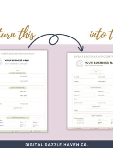 Editable Event Decorator Contract Template Doc Sample