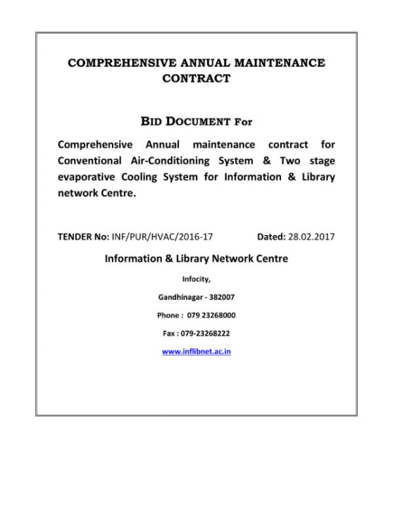 Editable Hvac Yearly Service Contract Template Excel Example