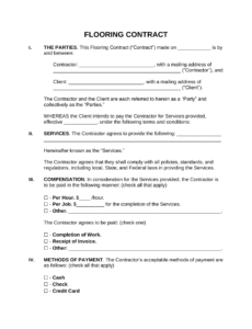 Editable In House Financing Contract Template Pdf Example