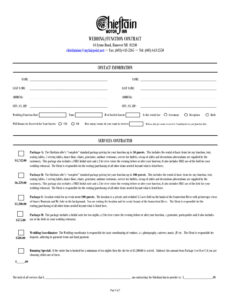 Editable Wedding Decorator Contract Template Pdf