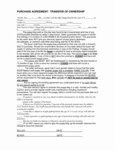 Printable Sale Of Business Contract Template Word Example