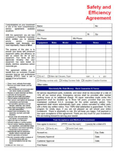 Professional Hvac Yearly Service Contract Template Pdf