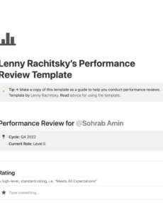 Under Performance Review Template Doc Sample