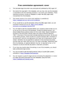 Best Art Commission Contract Template Pdf Example