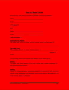 Best Motorcycle Sales Contract Template Excel Sample