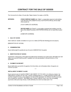 Costum Yacht Sale Contract Template