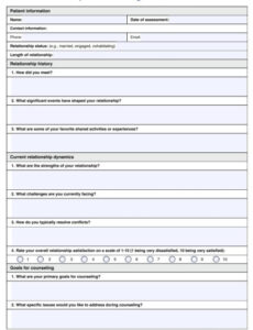 Couples Counselling Contract Template  Example