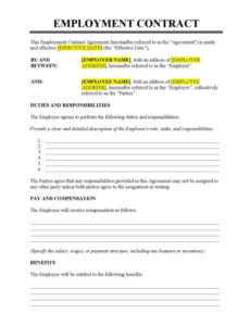 Free Yard Work Contract Template Doc Example