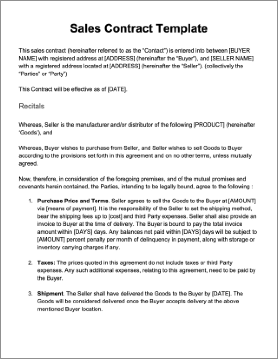 Professional International Sales Contract Template Excel Example Professional International Sales Contract Template Excel Example