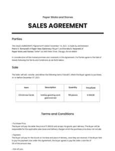 Yacht Sale Contract Template Excel Example