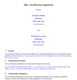 Freelance Non Disclosure Agreement Template freelance-non-disclosure-agreement-template