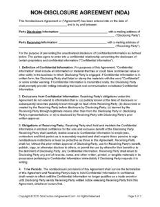 Government Non Disclosure Agreement Template government-non-disclosure-agreement-template