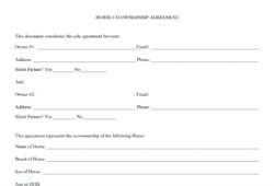 Horse Co Ownership Agreement Template horse-co-ownership-agreement-template