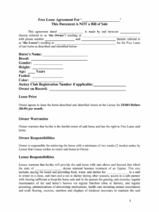 Horse Facility Lease Agreement Template horse-facility-lease-agreement-template