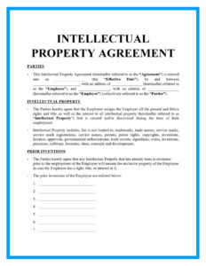 Intellectual Property Ownership Agreement Template intellectual-property-ownership-agreement-template