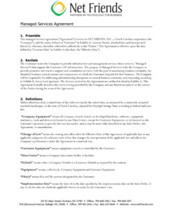 It Managed Service Agreement Template it-managed-service-agreement-template