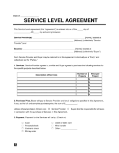 it-support-service-level-agreement-template