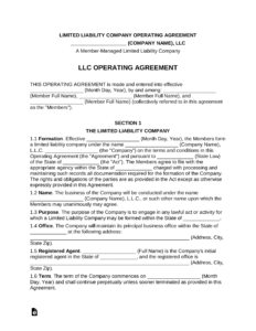 multi-member-operating-agreement-template