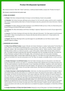 New Product Development Agreement Template new-product-development-agreement-template
