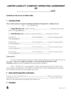 New York State LLC Operating Agreement Template new-york-state-llc-operating-agreement-template