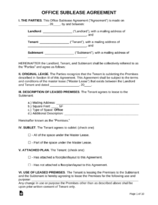 Office Space Sublease Agreement Template office-space-sublease-agreement-template